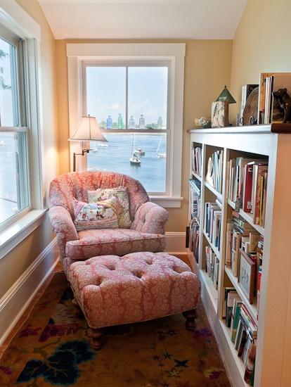 A cozy nook to read sweet mystery cozy novels